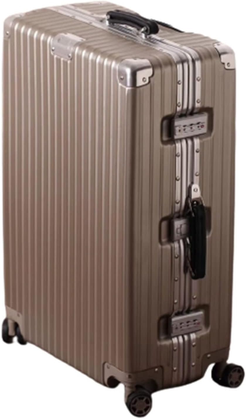 旅行バッグ 持ちはこび入れもの 60L キャリーバッグ TSA鍵を掛ける積み上げる 軽銀ひな形 超軽さ 大型 耐衝撃 静音 ダブルキャスター 360度回転させる 一般受け 商行為 旅する出張 赤銅色 L大きさ（6-8