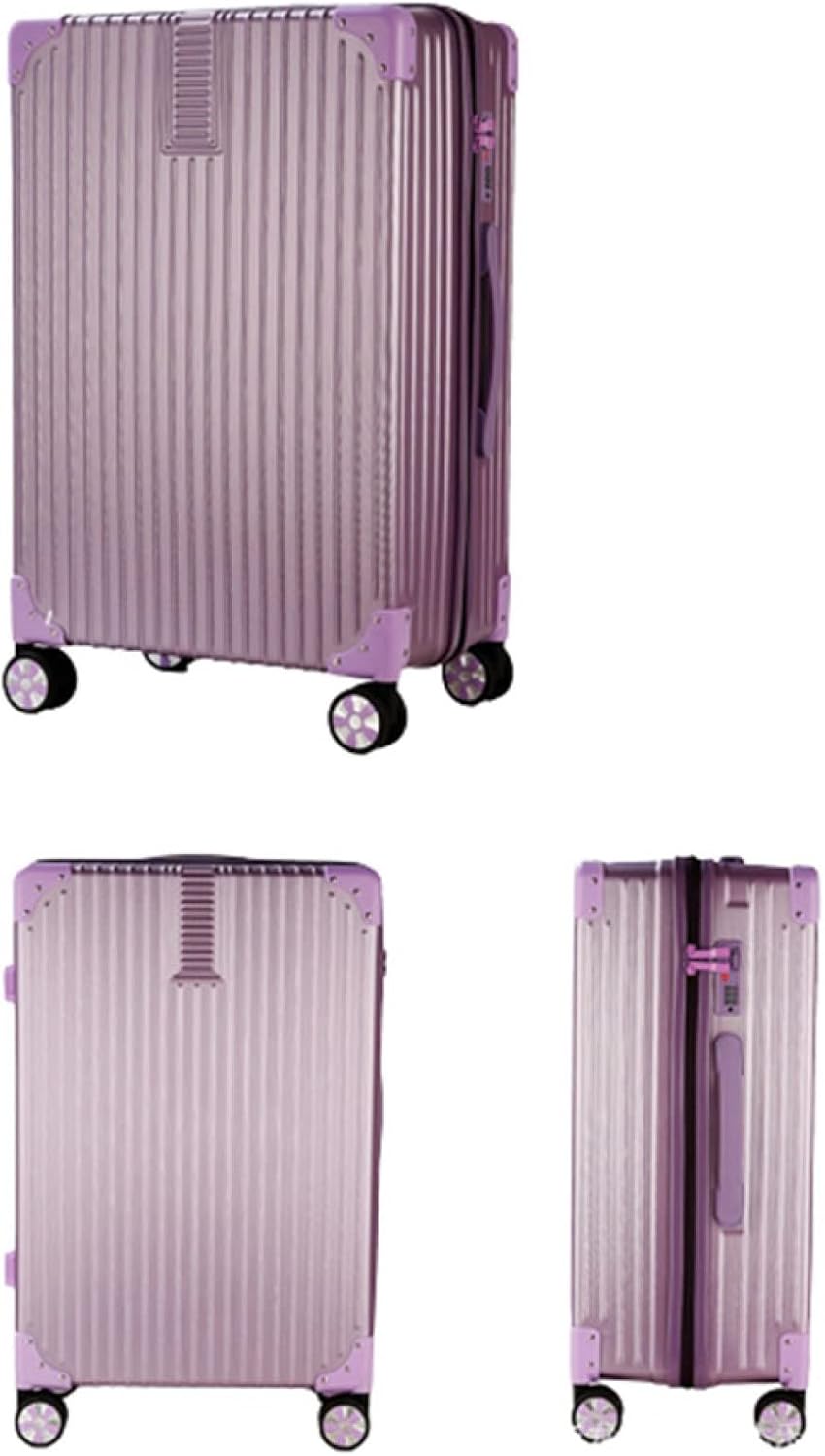 スーツケース キャリーケース 機内持ち込み 35L キャリーバッグ ファスナー式 軽量 小型 耐衝撃 静音 ダブルキャスター 360度回転 ビジネス 旅行 出張 パープル Sサイズ(1-3泊)|Libre777