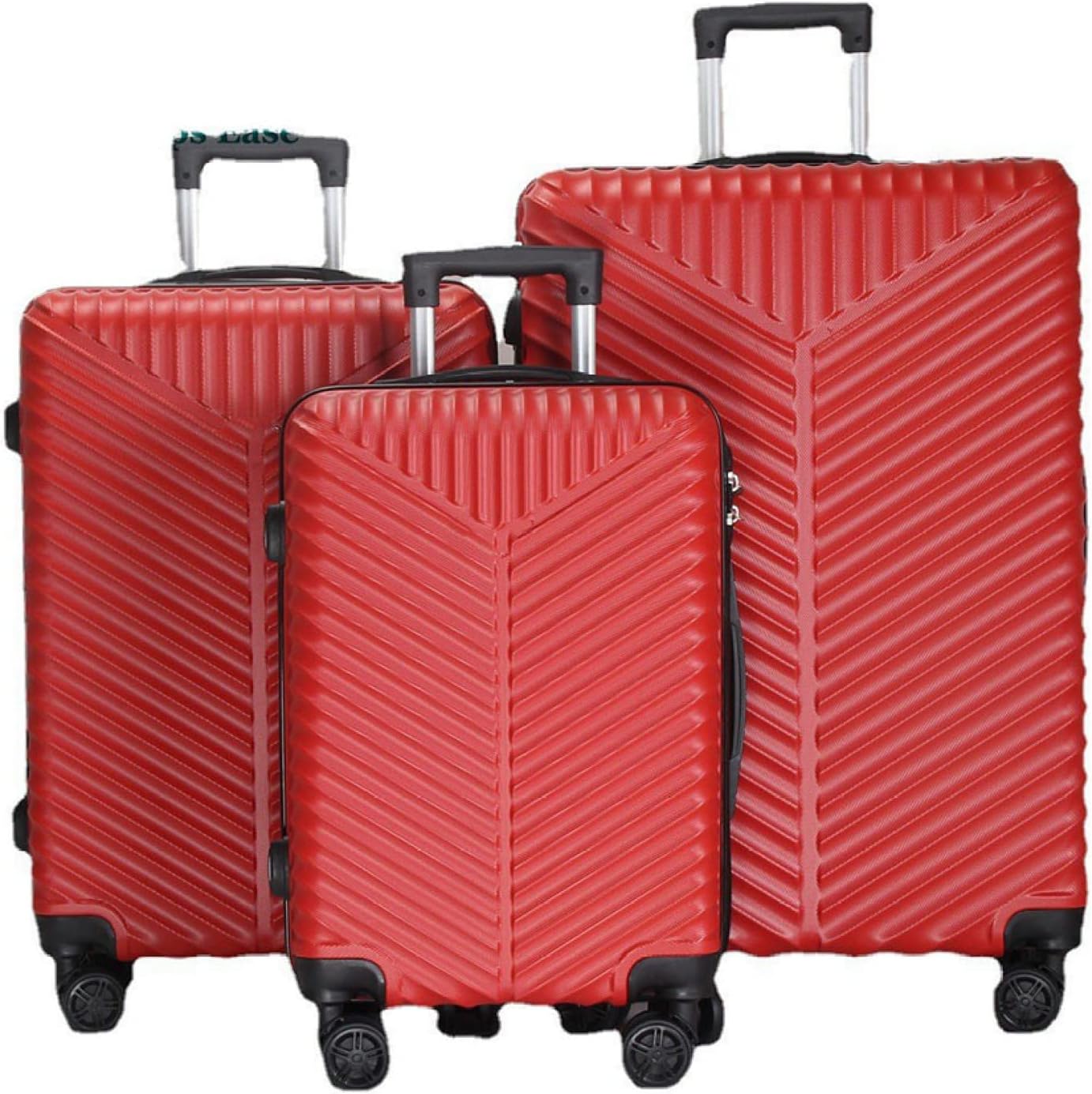 スーツケース キャリーケース 機内持ち込み 35L キャリーバッグ ファスナー式 超軽量 小型 耐衝撃 人気 静音 ダブルキャスター 360度回転 旅行 出張 ビジネス レッド Sサイズ(1-3泊)|Libre777