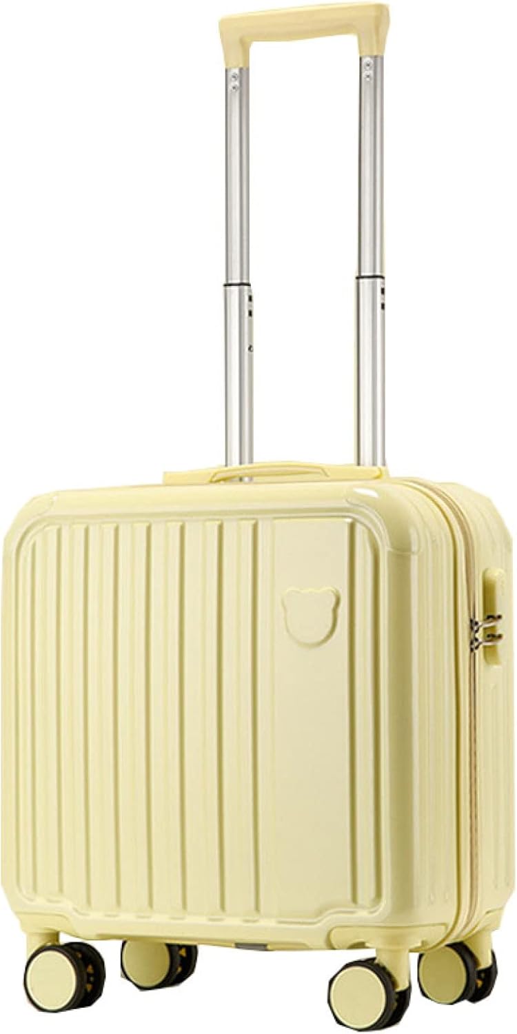 スーツケース キャリーケース 機内持ち込み 30L キャリーバッグ ファスナー式 超軽量 小型 耐衝撃 人気 静音ダブルキャスター 360度回転 ビジネス 入院 旅行 出張 イエロー SSサイズ（1-｜Libre777 10,326円