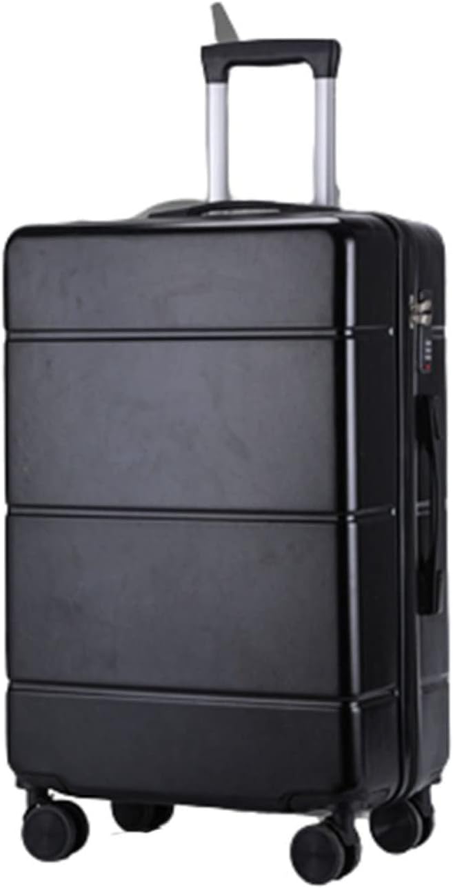 スーツケース キャリーケース 60L キャリーバッグ ファスナー式 軽量 大型 耐衝撃 静音 ダブルキャスター 360度回転 ビジネス 旅行 出張 ブラック Lサイズ（6-8泊）