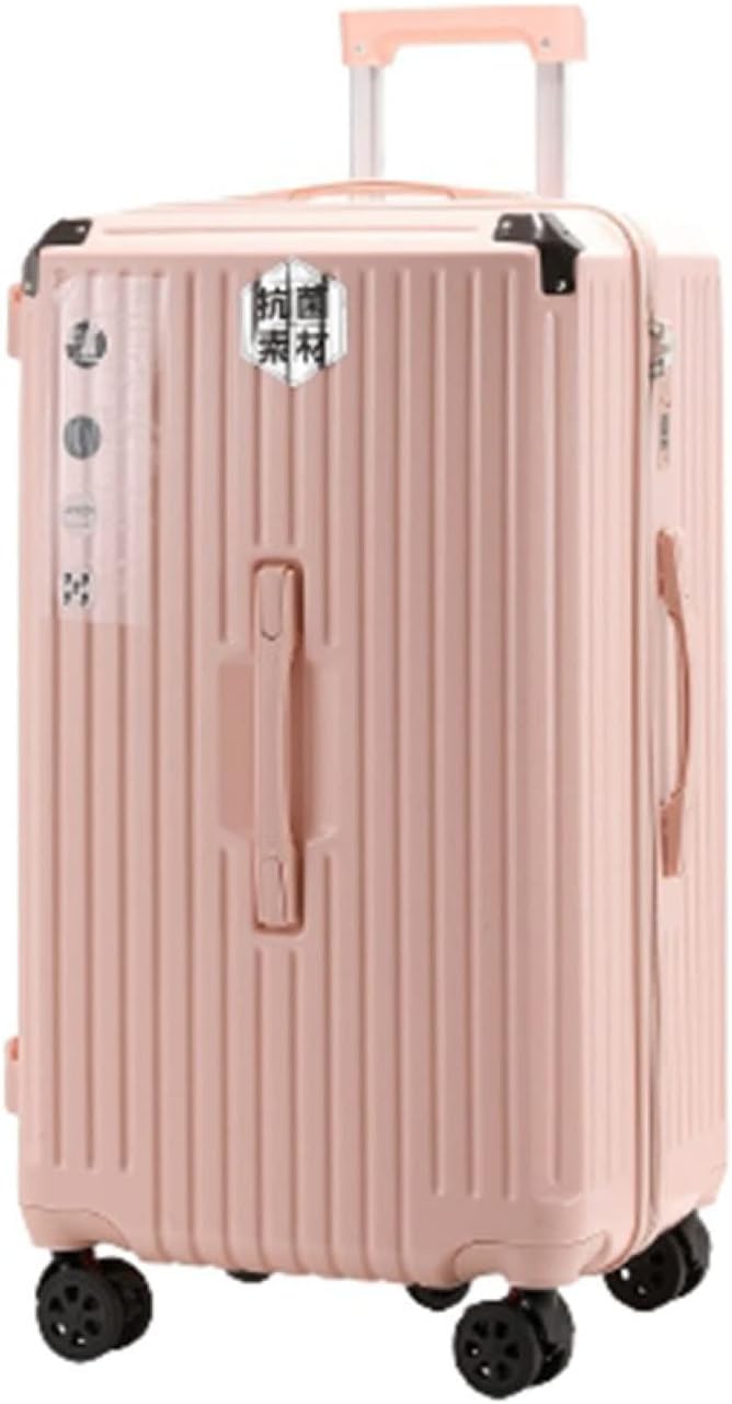 スーツケース キャリーケース 60L キャリーバッグ TSAローク搭載 ファスナー式 超軽量 大型 人気 耐衝撃 静音 ダブルキャスター 360度回転 ビジネス 出張 旅行 ピンク Lサイズ（6-8泊｜Libre777
