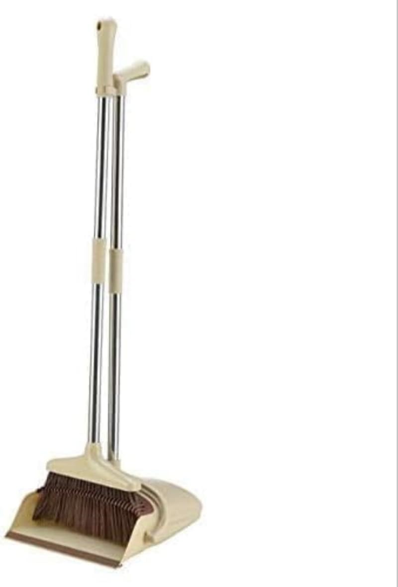 ほうき ちりとり セット全長83cm 幅24cm 腰を曲げずに 収納便利 自立式 自立するほうきとチリトリのセット掃除 セット 屋外 室内 ベランダ に適用 立つほうき ホーム 清掃 用品 掃除簡単