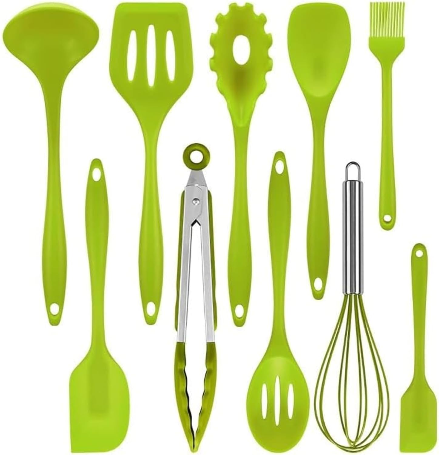 勝手もと物の具仕掛ける ケイ素樹脂 煮炊き物の具 製菓物の具 物の具10点仕掛ける飛球受け答え お滅多に無い 火箸 ヘラ 火箸 泡立て器 毛はらい 箆 パスタサーヴァー レードル ターナー 刀圭 ベーキング キッチン用品・食器・調理器具-しゃもじ-調理器具