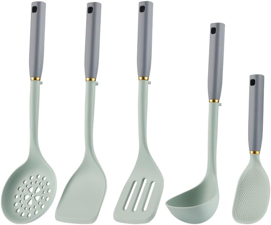 キッチンツール シリコン製家庭用スパチュラ キッチン用品 5点セット 調理器具 製菓器具(色:緑) 13,997円