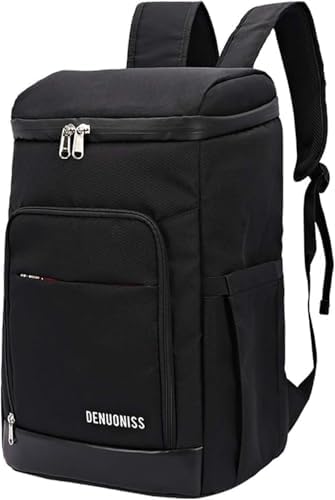クーラーバッグ 保温 保冷バッグ 保冷リュック 大容量28L リュック型クーラー ソフト保冷バッグ 防水 リュック アウトドア キャンプ - ブラック [並行輸入品]｜Libre777