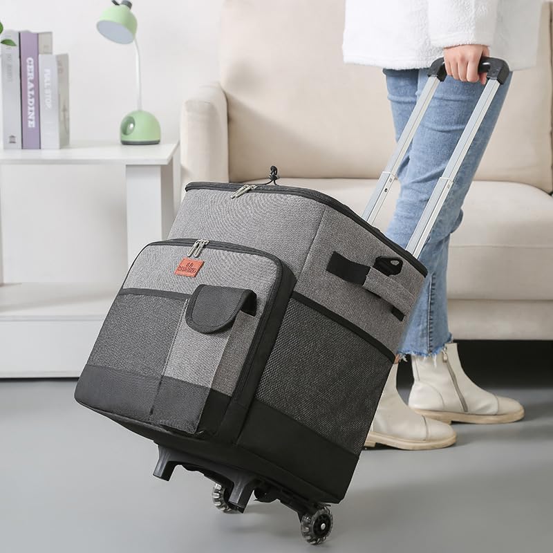 クーラーバッグ 35l クーラーボックス 折りたたみ キャリーカート ショルダーバッグ デリバリーバッグ 2WAY アウトドア キャンプ 大容量 市場かご