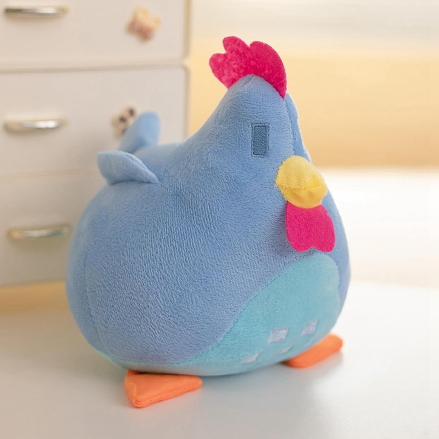 ぬいぐるみ ひよこ めんどり 抱き枕 おもちゃ 可愛い 萌え萌え 癒し系 寝枕 フワフワ 柔らかい バレンタインデー お祝い 誕生日 クリスマス 家族 友達 子供 プレゼント ブルー 20cm
