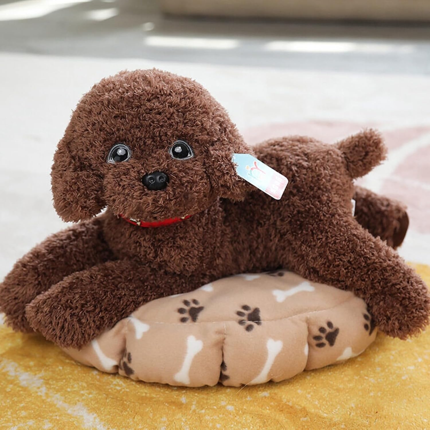 トイプードル ぬいぐるみ 本物そっくり リアル縫いぐるみ もこもこ 抱き枕 かわいい キュート 居眠り枕 背もたれ やわらか お癒し リラックス 55cm 子供用 彼女 女の子 誕生日 お祝い ギフト