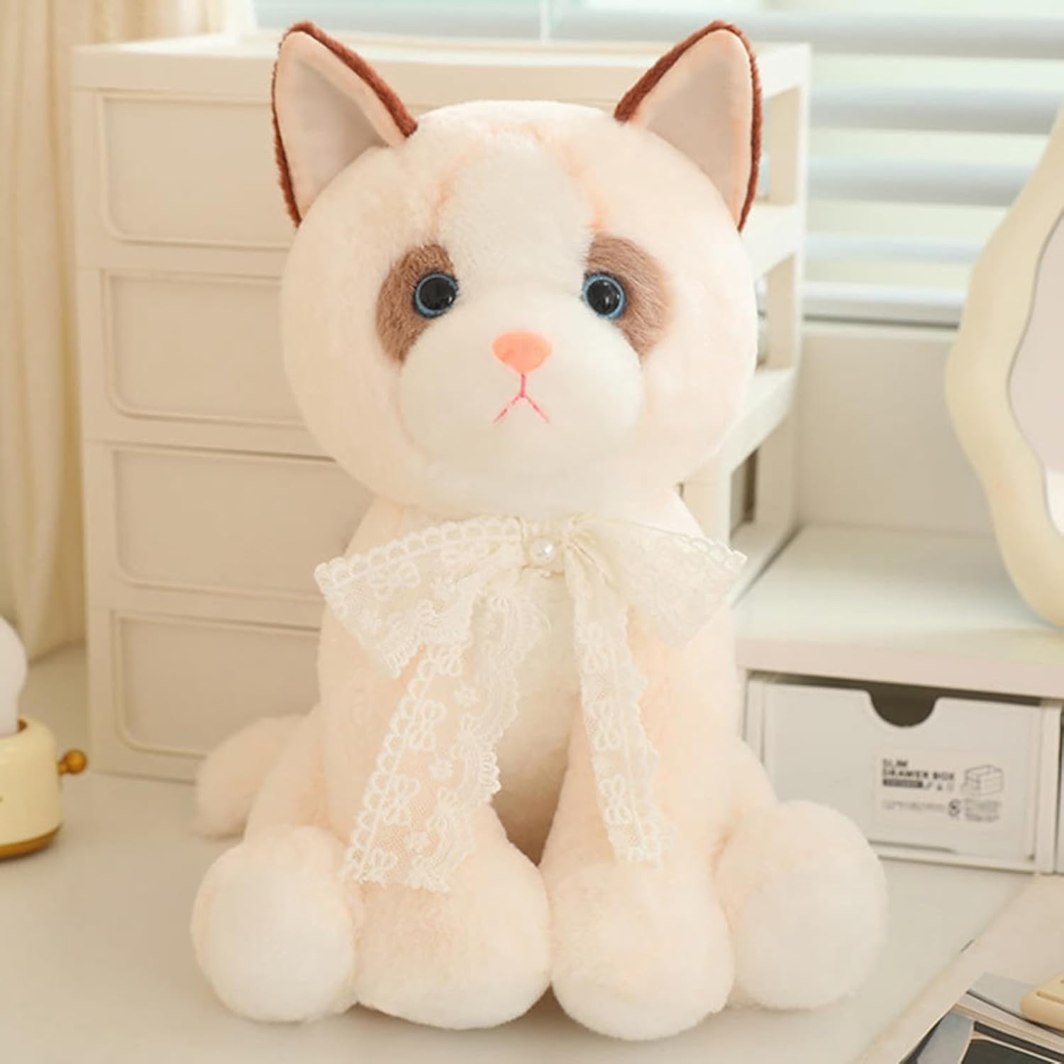 ぬいぐるみ ねこ 猫 縫い包み ラグドール 抱き枕 おもちゃ だきまくら 25cm 居眠り枕 寝かしつけ 持ちやすい 安眠 手触りイイ 彼女へ 女性 赤ちゃん 出産祝い 内祝 ベッドルーム ギフト お