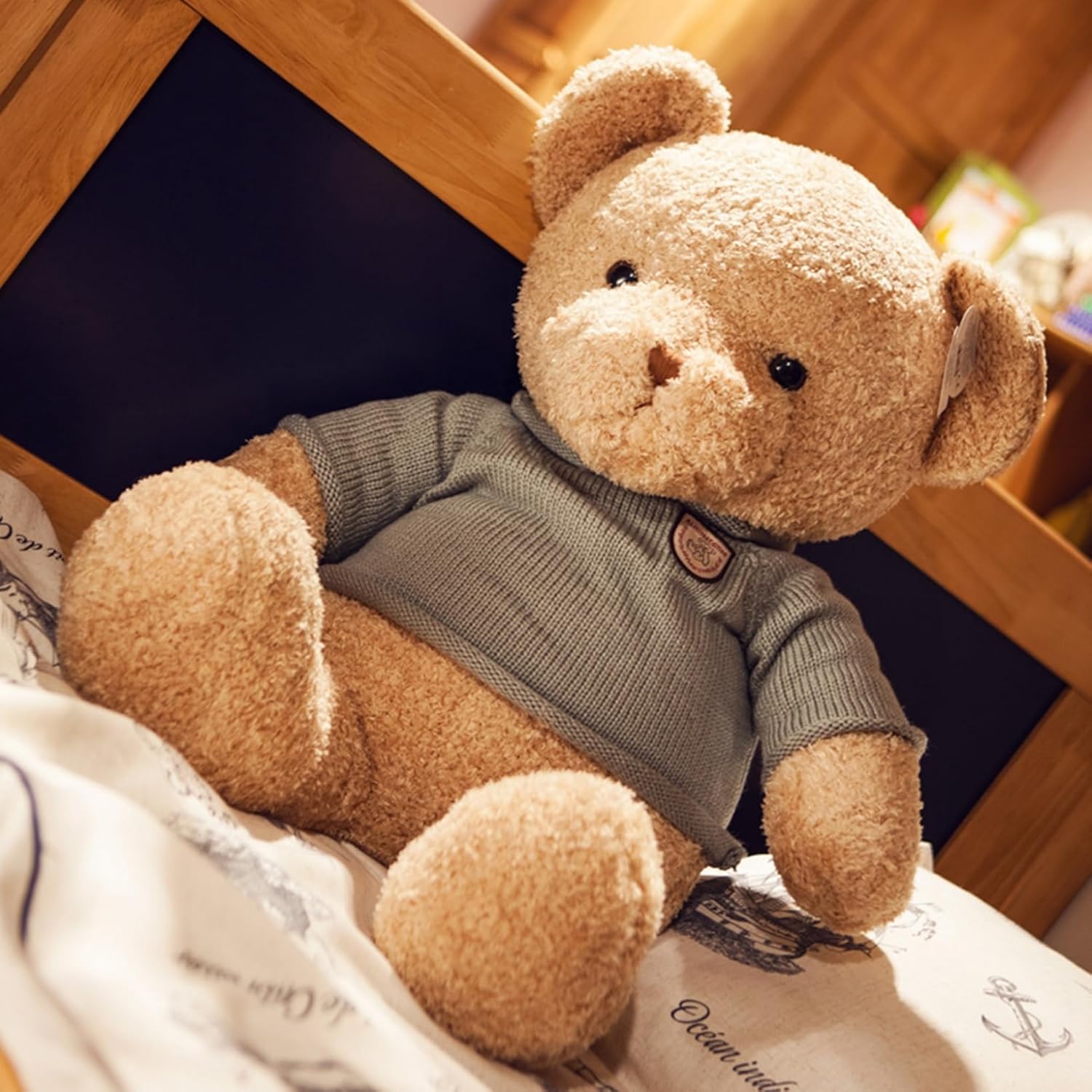 ぬいぐるみ テディベア くま 縫いぐるみ 毛の荒物 愛くるしげ 抱きまくら 遊び道具 気が大きい大きさ 途轍も無い 萌え ふわふわ やわらかい もふもふ ネムネム 差し上げ物 意中の女 伸び伸びする 癒しグッズ 鉄道車両