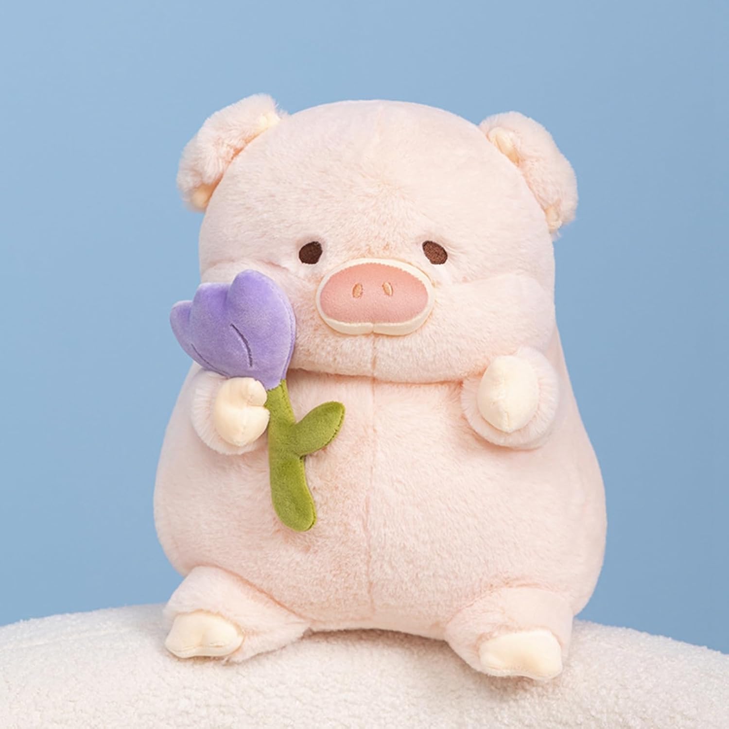 豚ぬいぐるみ 抱き枕 睡眠時間枕 可愛らしい チューリップの猪の子 フワフワ パステル色の コンフォート うしろ帯 御坊っちゃん 御祭り 生まれ落ちる日 クリスマス 差し上げ物 パープル 20糎