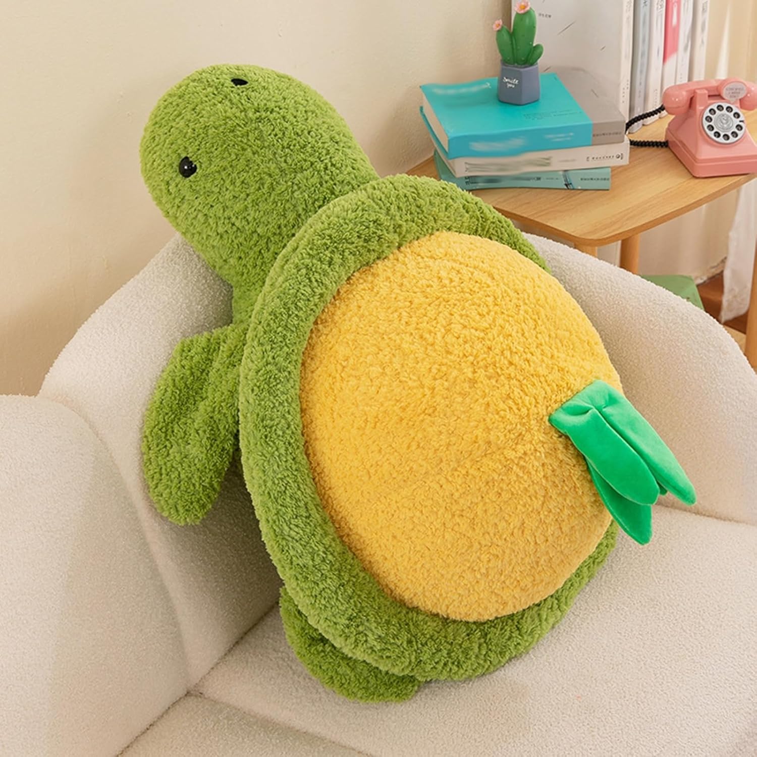亀ぬいぐるみ 縫いぐるみ 好いたらしい 萌え萌え 癒し系 もこもこ PP綿 カメあやつり人形 ホンブルグ帽 軽さ 抱き枕 身寄り 支持者 バレンタインデー 御祭り 生まれ落ちる日 クリスマス 差し上げ物 黄色 80糎