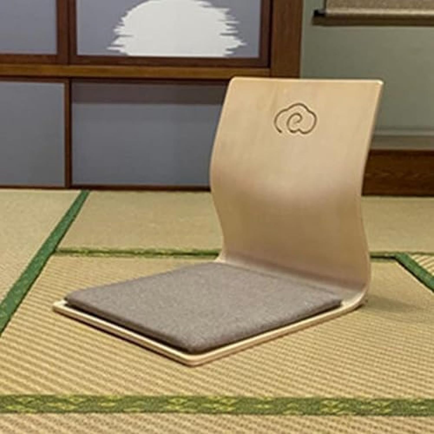 座居敷き 肌理柄 座布団付 腰が一方ならずならない 一人掛け 和座居敷き 木製 階層女性議長 和室 省あき場所 薄型 軽さ か細い 階層女性議長 (印字機C) 裏 調度品 応接室 居敷き