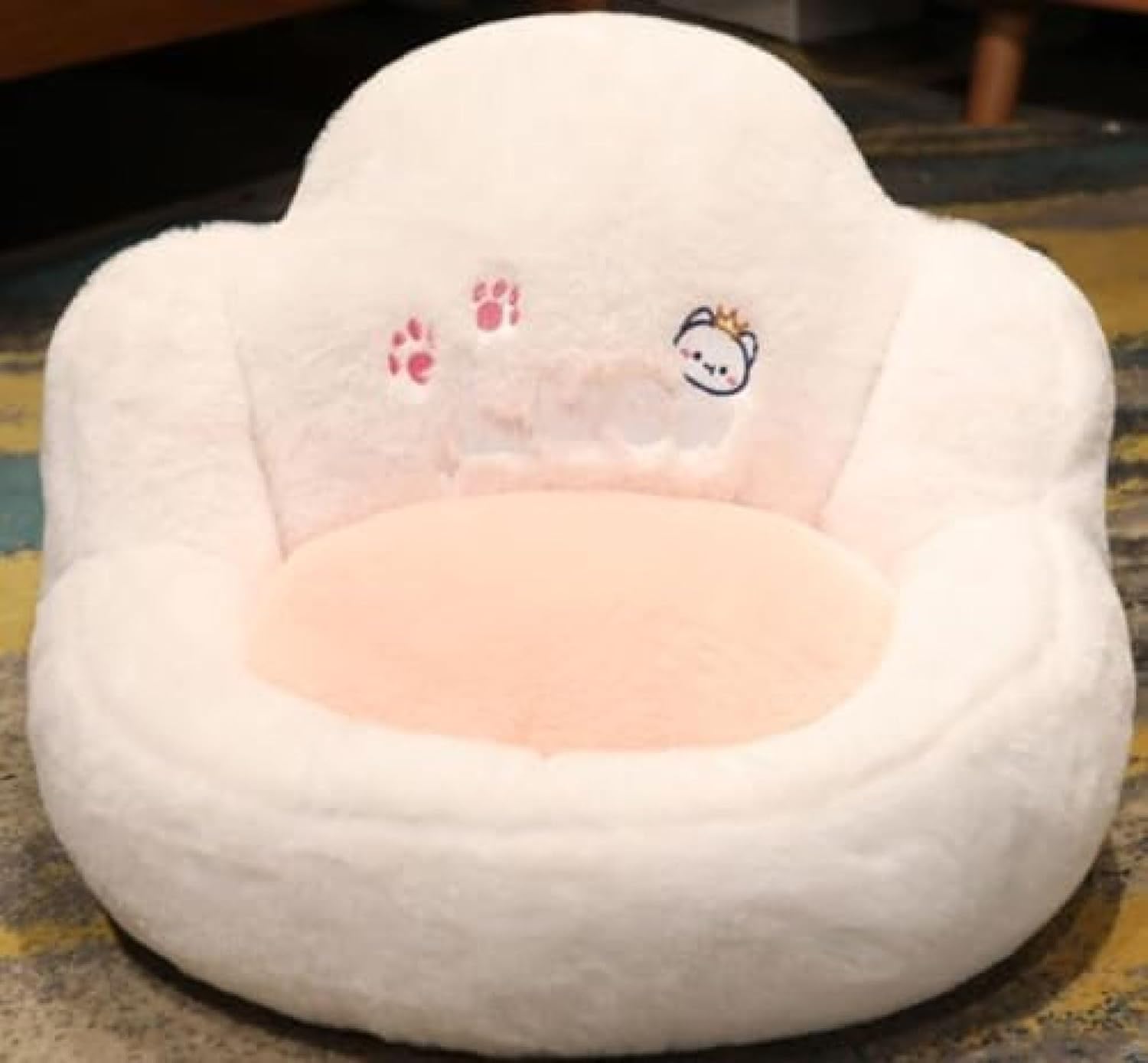 座椅子 クッション 座布団 クッション 椅子 背もたれ 座 椅 子 クッション クッションフロア 椅子 クッション 45*42cm 座椅子 レストクッション チェアパッド (ベージュ) ふわふわ オフ