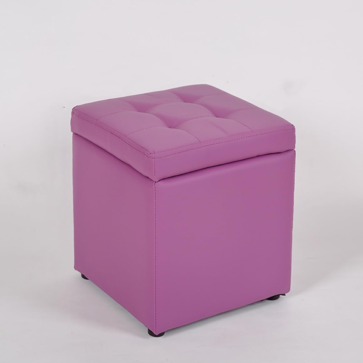 ソファ 収納スツール トランクベンチ シンプル 収納ボックス パープル 収納可能 玄関椅子 30*30*35cm アンティーク風 PUレザー 韓国インテリア リビング 家具 チェア カラフル ダイニン