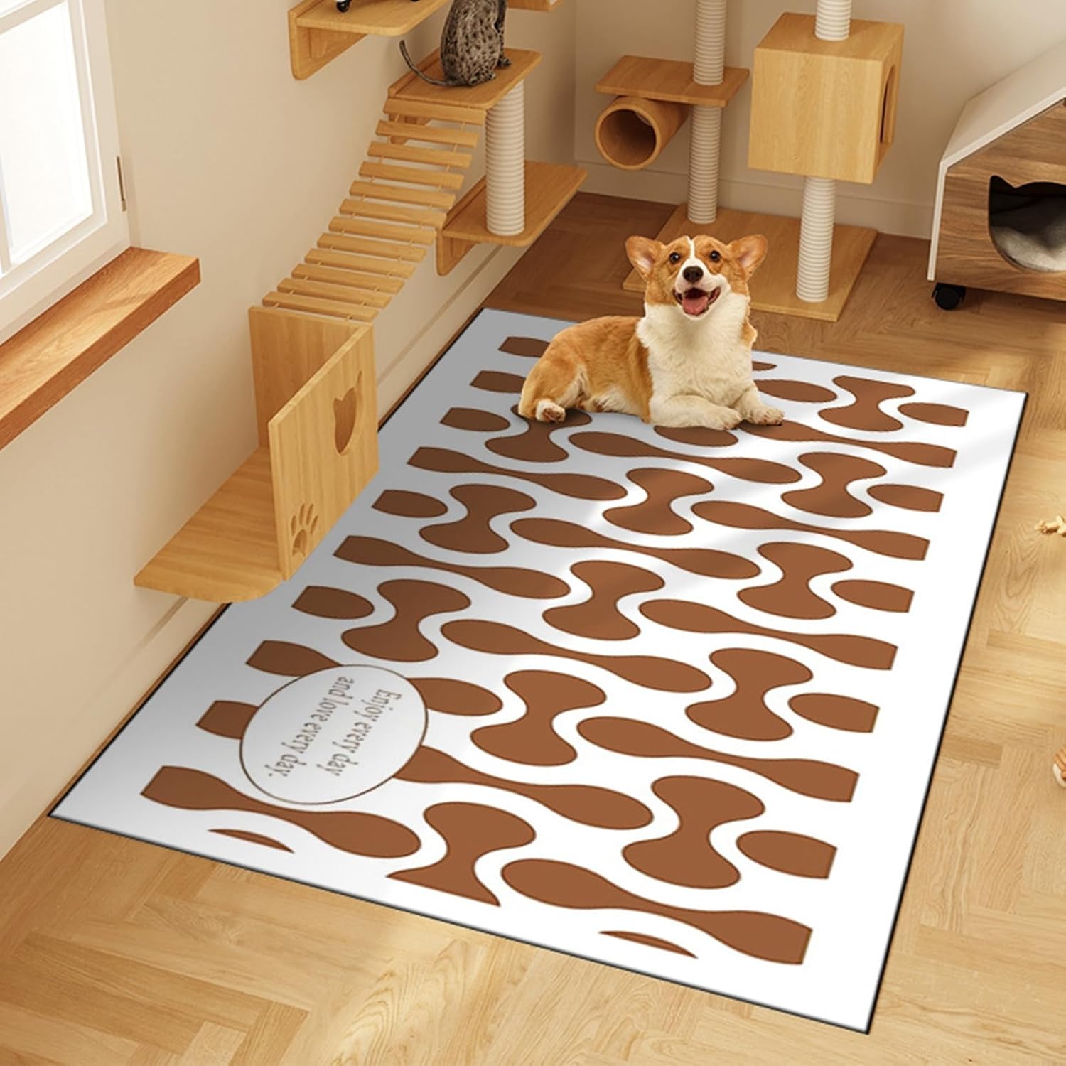 ペットマット すべり止め ペット対応 pvc 可愛い柄 カーペット 犬 洗えるペットシーツ おしっこマット 床に吸着 ズレない 犬用 滑り防止 撥水加工 介護シーツ 洗濯機で丸洗い 繰り返し利用可能 6,131円