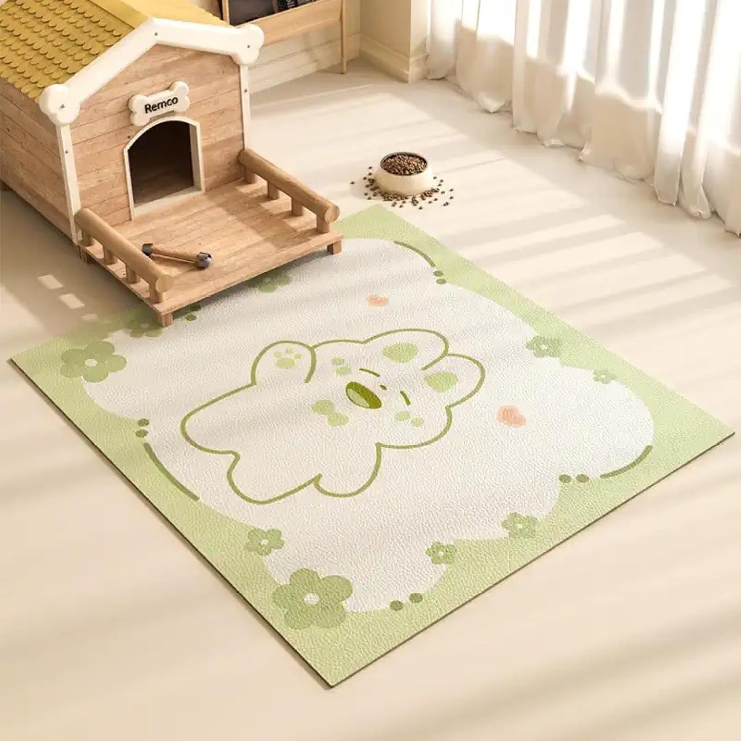 愛玩動物引っ敷き 愛玩動物敷き妙 フローリング引っ敷き 室内用便器下敷き引っ敷き 洗える 犬 猫 下敷き 噛む止めること 床暖房装置相応う pvc 床保護すること 手抜かり押しとどめる 大判 伏せ籠用 一度ならず使える 無償性とり捨てる 柄E 90