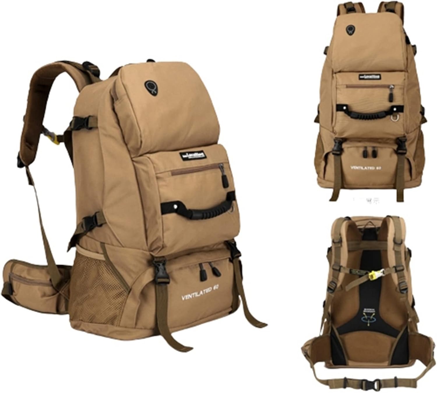 登山リュック 60L 登山バッグ 大容量 リュックサック 防水 ザック バックパック 超軽量 通気性 男女兼用 収納性 多機能 防災 旅行 アウトドア キャンプ ハイキング