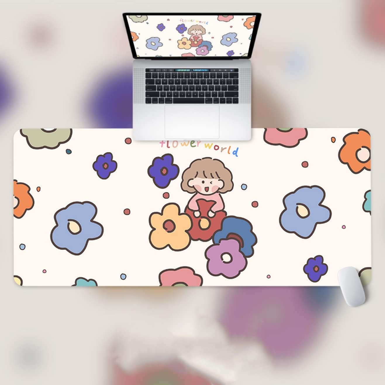 ゲーミングマウスパッド マウスパッド カラー ゲーミング 大型 キーボードパッド 防水 ズレない 570*330*3mm 光学マウスパッド ロングサイズ テーブルマット 動物柄 エレガント 事務用机マ