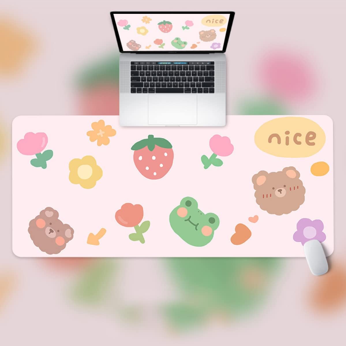 ゲーミングマウスパッド マウスパッド カラー ゲーミング 大型 キーボードパッド 防水 ズレない 光学マウスパッド ロングサイズ テーブルマット 動物柄 エレガント 900*400*3mm 事務用机マ