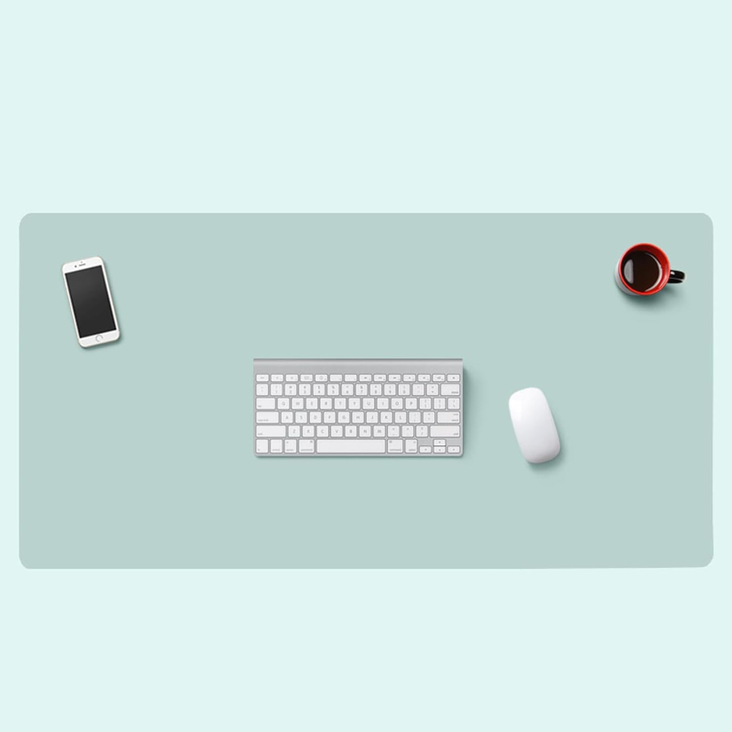 オフィス用品 レーザー 防水デスクマット 光学式マウス対応 マウスマット PC机 学習机 パソコンマット リバーシブル 大型 すべり止め 耐久性 両面使える 事務所机用 防滑 70*35 拭ける 丸洗