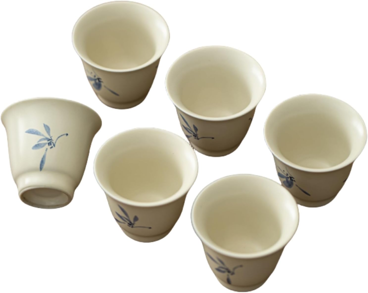 湯呑み セット 湯飲み茶碗 6客セット ティーセット 6個セット 来客用 家庭用 業務用 おしゃれ アンティーク 陶器 磁器 紅茶 緑茶 日本茶 中国茶 台湾茶 カンフー茶芸 工芸茶 花茶 玉露 焙じ|Libre777