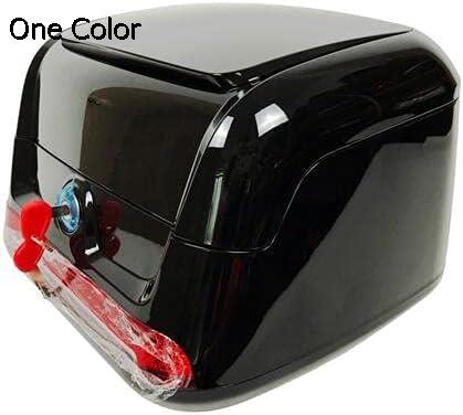 バイクリアボック 大容量 25L 小型 トップケース 着脱可能式 ABSトップカバー PPボトム 丈夫 防塵 バイク用ボックス ライト反射 防振 防水 通勤 通学 ソフトバックレスト フレーム付きモデル モトボワット 24*35*31cm LEDライト搭載 ブ