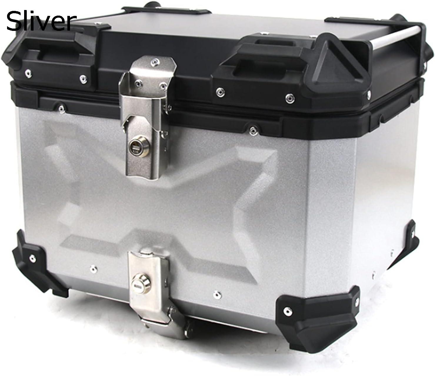 リアボックス ユニバーサル45Lアルミニウム合金Xテールボックス電動オートバイトランククイックリリースストレージ荷物幹の厚み｜Libre777