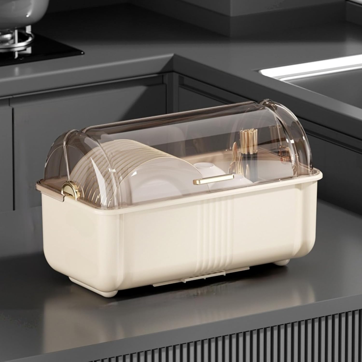 水切り仕合わせ 蓋付き添い人 ディッシュ仕合わせ 蓋つき どんぶり鉢仕合わせ 食器保持者 澄み切った蓋 PP原材料 思わしいで安全性のある無毒です 防塵 防汚 多役立つこと 大静電容量 水切り仕合わせ シンク上 食器棚 ディッシュ の納める用