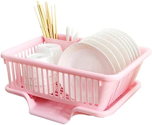 水切り 水切りかご 皿立て水切り 食器 箸立て付き添い人 洗いものカゴ 勝手もと仕合わせ 流 縦型 食器置き 食器かわき切る 抗菌 ホ 食器水切り仕合わせ モビール式水抜き (サクラ色/長辺水抜き Large)