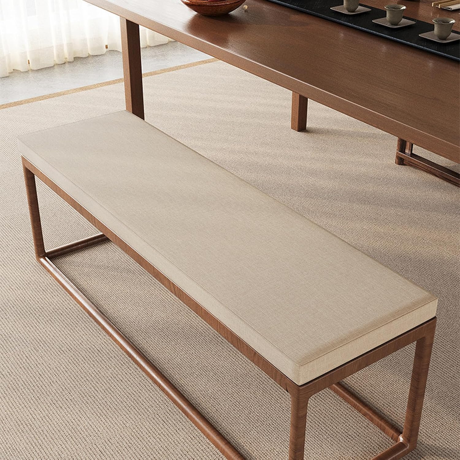 ソフトロングシートパッド 長座布団 30*180糎 ベンチシートクッション 屋内 色つや5 高手向かい海綿体 取りはらい能力のあるなひな型 洗える 居敷き用 ホンブルグ帽 長椅子座布団 長椅子 長椅子パッド