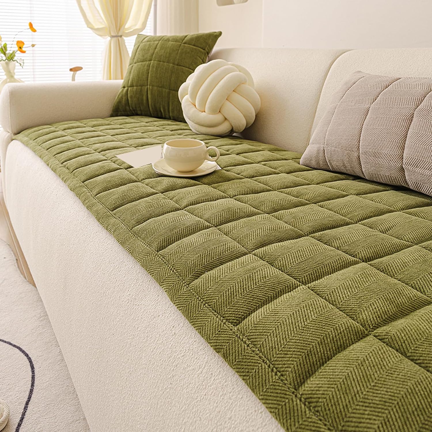 座布団 クッション 厚め 長い ソファパッド シートクッション 滑り止め フロアクッション 60*150cm 3人掛け 長座布団 ロングクッション おしゃれ 冬用 保護カバー 防塵 汚れ防止 洗える