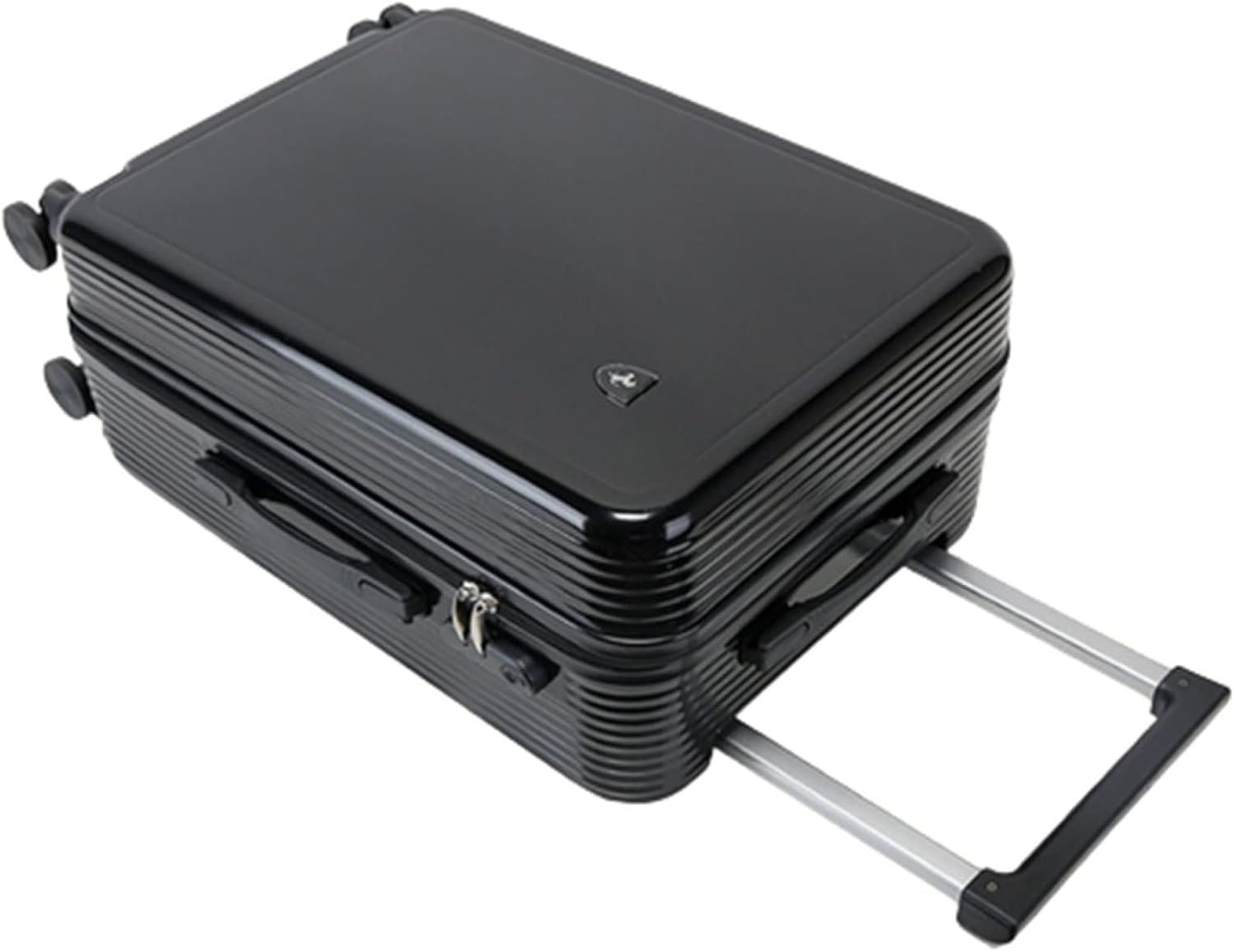 旅行バッグ 持ちはこび入れもの 55L キャリーバッグ ジッパー式 超軽さ 大型 耐衝撃 静音 ダブルキャスター 360度回転させる 旅する 商行為 出張 黒いこと L大きさ（6-8泊）