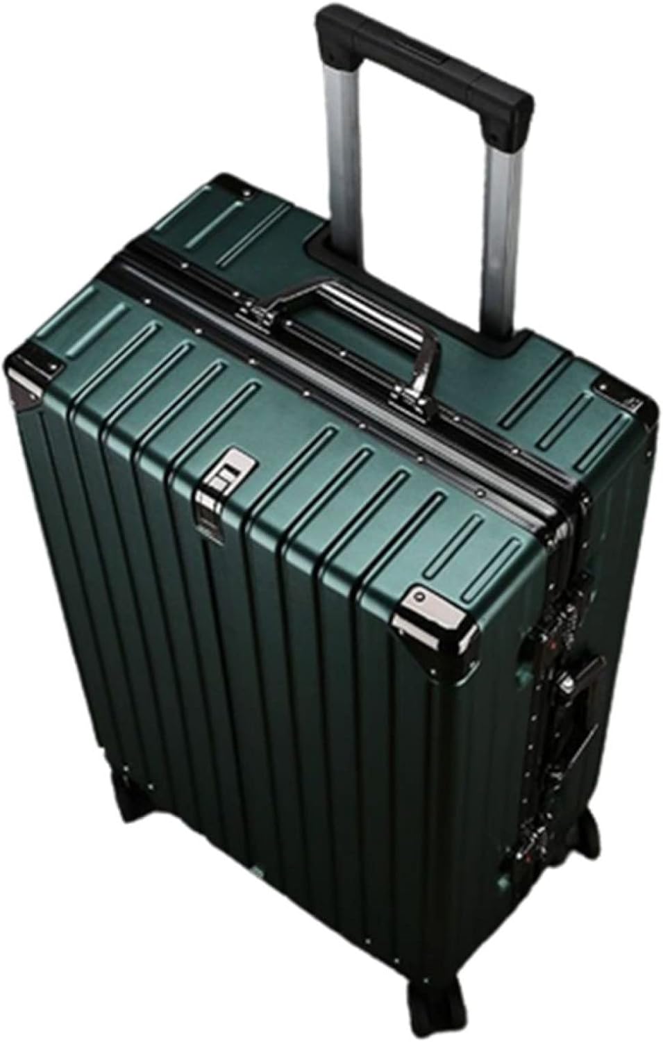 スーツケース キャリーケース 機内持ち込み 40L キャリーバッグ TSAローク搭載 アルミフレーム 超軽量 小型 耐衝撃 静音 ダブルキャスター 360度回転 旅行 ビジネス 出張 グリーン Sサイ