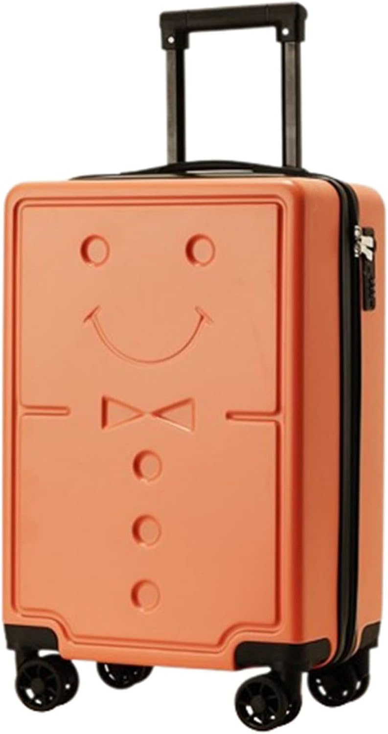 旅行バッグ 持ちはこび入れもの 65L キャリーバッグ ジッパー式 超軽さ 大型 耐衝撃 静音 ダブルキャスター 360度回転させる 旅する 商行為 出張 S大きさ 1-3泊 オレンジ色 L大きさ（6-8泊）