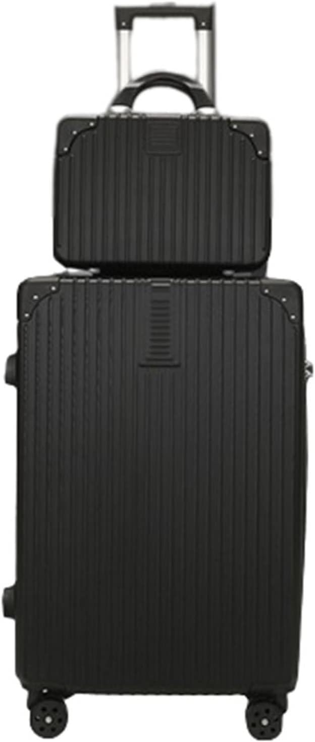 旅行バッグ 持ちはこび入れもの 45L キャリーバッグ ジッパー式 超軽さ 大型 耐衝撃 静音 ダブルキャスター 360度回転させる 旅する 商行為 出張 ハンドバック付き添い人 黒いこと M大きさ（3-5泊）