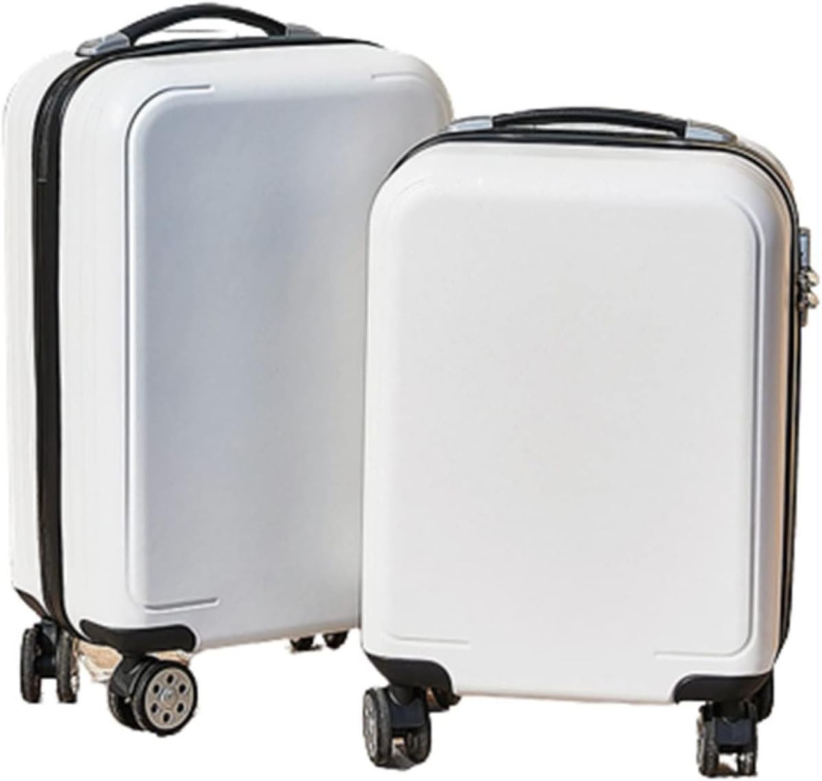 スーツケース キャリーケース 機内持ち込み 35L キャリーバッグ ファスナー式 超軽量 小型 耐衝撃 静音 ダブルキャスター 360度回転 旅行 ビジネス 出張 ホワイト Sサイズ（1-3泊）｜Libre777 17,279円