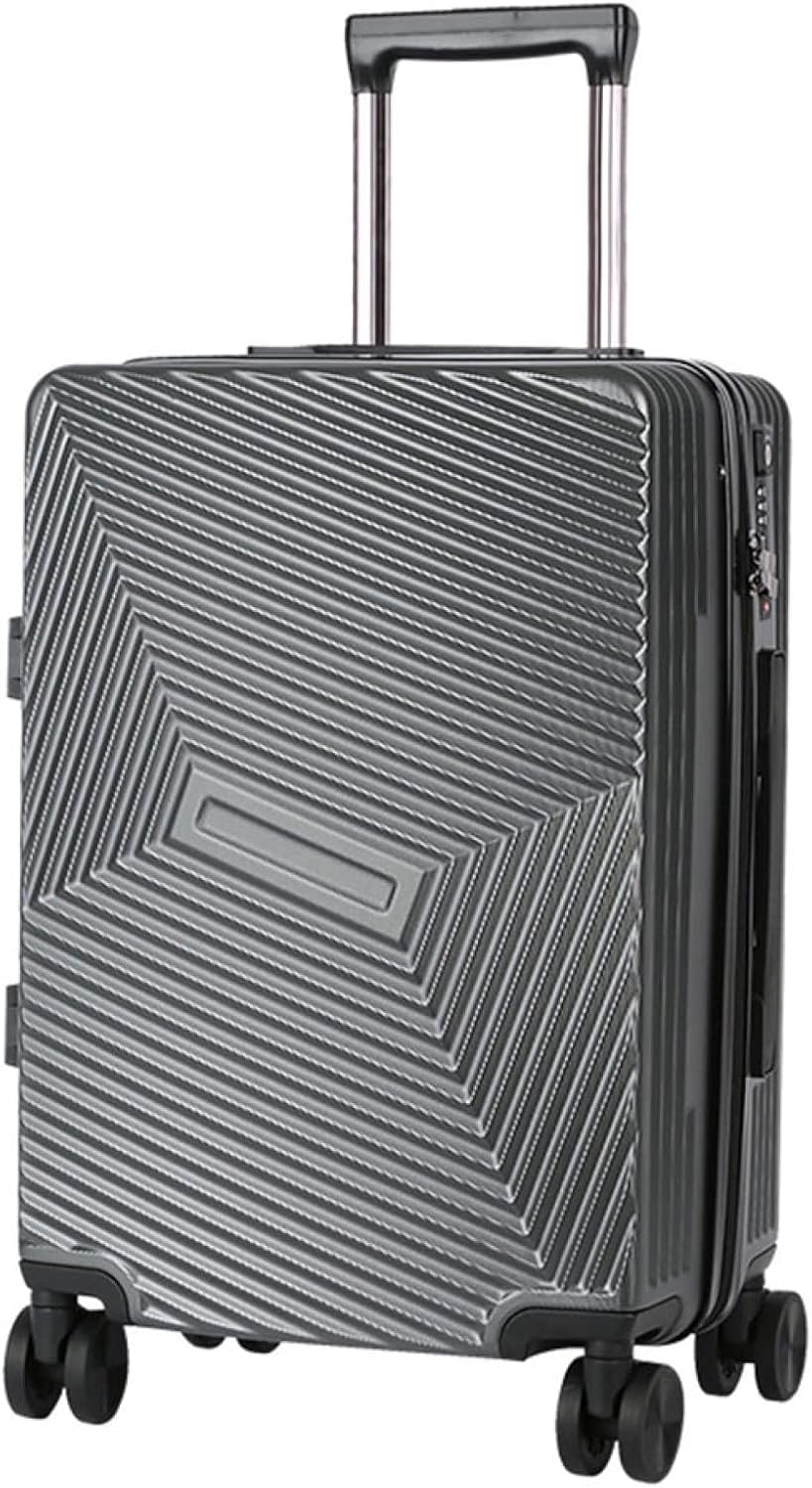 スーツケース キャリーケース 機内持ち込み 35L キャリーバッグ TSAローク搭載 ファスナー式 超軽量 小型 耐衝撃 静音 ダブルキャスター 360度回転 旅行 ビジネス 出張 グレー Sサイズ（