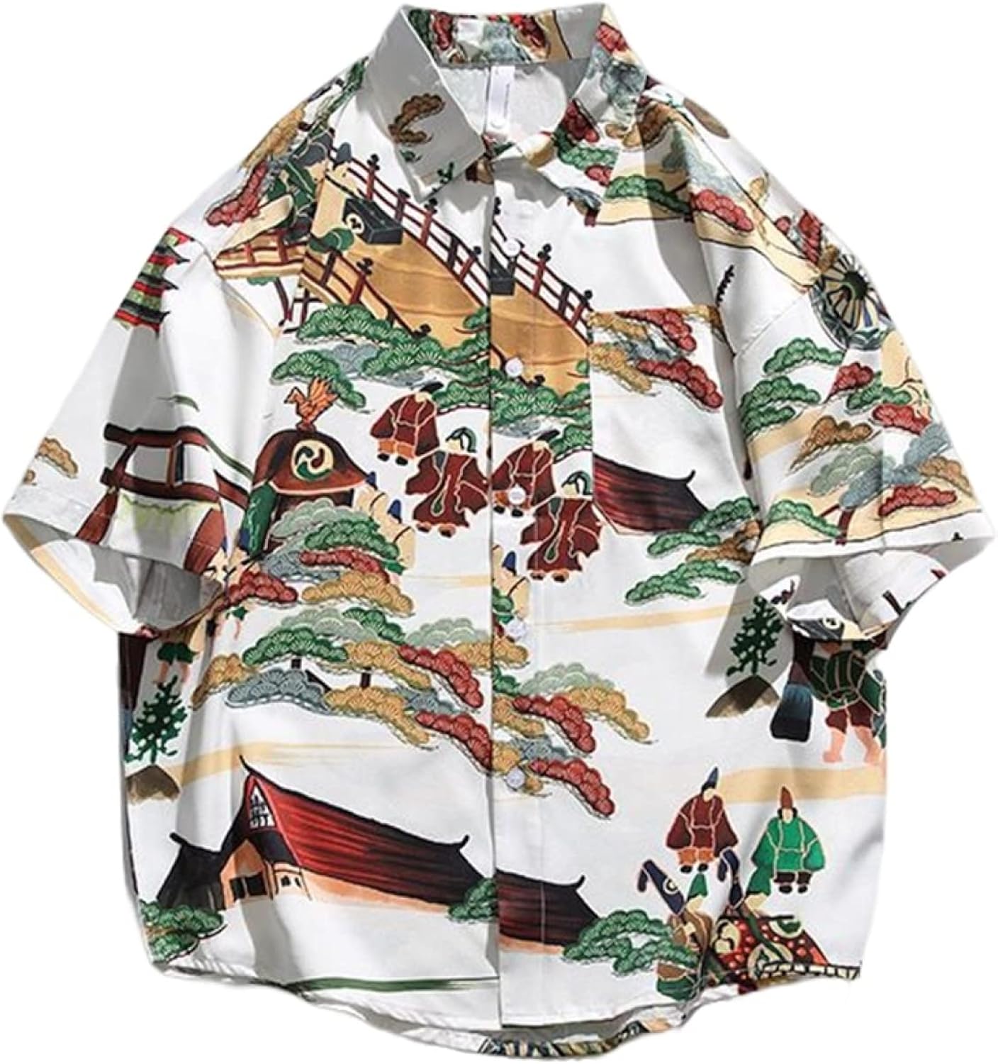 アロハシャツ メンズ 半袖シャツ ハワイアンシャツ 和風シャツ ペアルック 夏服 レジャー 開襟 日焼け止め お洒落 通気吸汗 トップス クール ゆったり シャツジャケット 普段着 リゾート 夏祭り