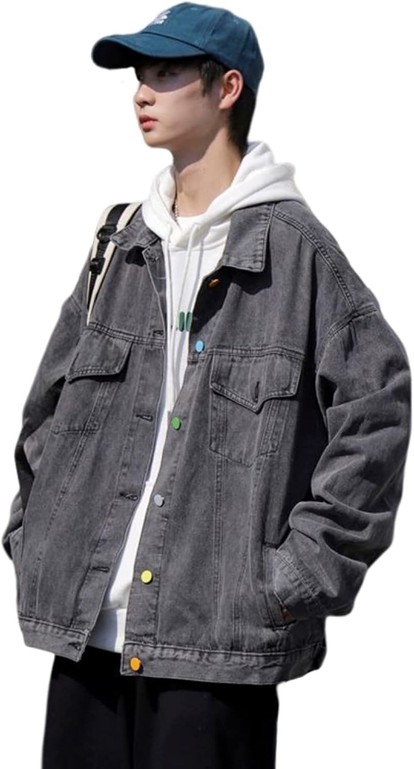 デニムジャケット メンズ 春 大きいサイズ 長袖 折り襟 ゆったり おしゃれ かっこいい ファッション カジュアル 防寒 防風 男性 デニム トップス ジャン ジージャン 上着 羽織 春服 コート 通｜Libre777