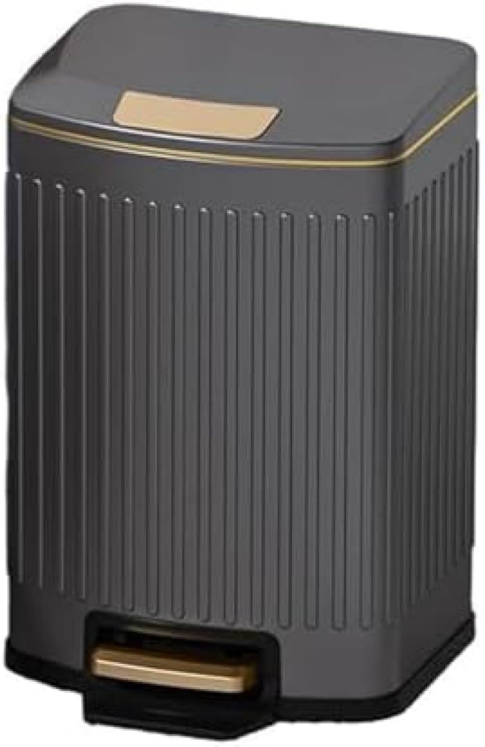 ゴミ箱 ふた付き 7L ダストボックス 角型 ペダル式 ごみ箱 スリム おしゃれ 抗菌 消臭 密閉 音無し 部屋 キッチン リビングルーム オフィス用 トイレ スチール 洗面所 ホワイトB 浴室|Libre777