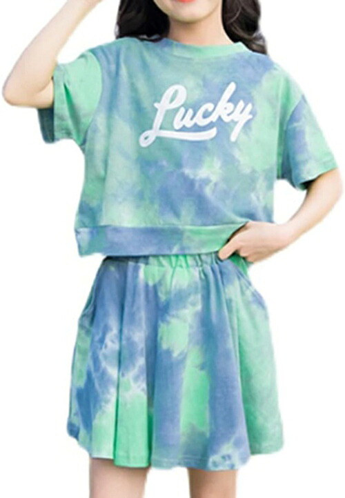 韓国子供服 女の子 入学式 発表会 夏装2点セット Ｔシャツ スカート セットアップ 半袖 トップス キッズ 子供服 女の子 春夏 海 旅行 夏服 女の子 親子服 カジュアルスカートセット 上下セット｜Libre777