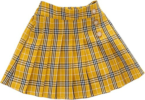 プリーツスカート チェック柄 ショート丈 ガールズ ミニスカート aライン ウエストゴム インナーパンツ付き 子供服 チェック スカート キッズ 学生 キッズ服 Aライン フレア ダンス衣装 ボトムス