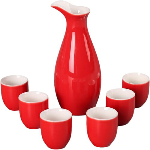 おちょこ ぐい呑み 徳利セット 酒器セット セラミック とっくり お猪口 ボトル 和酒徳利セット お酒入れ 盃 無地 シンプル 伝統的 日式 和風 宴会 冷酒 プレゼント ギフト レット セット