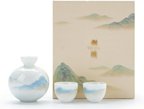 楽天市場】酒器セット 徳利1個 盃2個 2人用 3点セット 快山窯 波紋