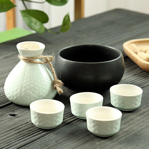 熱燗 仕かける 酒器仕かける 徳利 とっくり おちょこ ぐい呑み 酒器 日式 日本酒用 和酒徳利仕かける 言い慣わし的な瀬戸もの酒優勝杯 壜 酒盃 6点仕かける 燗器 燗瓶 瀬戸もの製 雅びやか 晩酌 御馳走差し上げ物に至適で ぐい呑み・おちょこ-酒器-ワイン・バー・酒用品