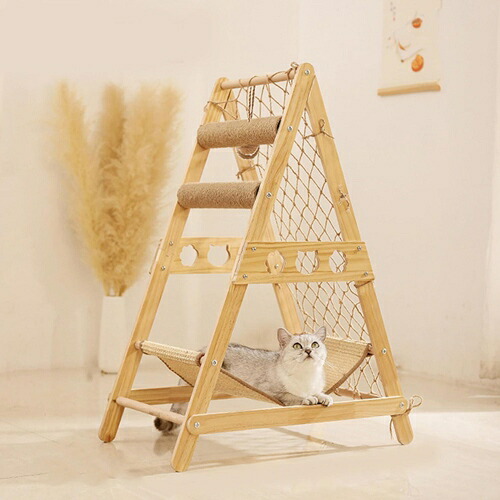 キャットタワー 低め 猫 ペット 広いベッド ハウス 爪とぎ 麻紐 多頭飼い シニア猫 ハンモック付き 据え置き 安定性 キャットタワー ミニ カラー1 猫タワー 低い 猫 爪研ぎ タワー おしゃれ