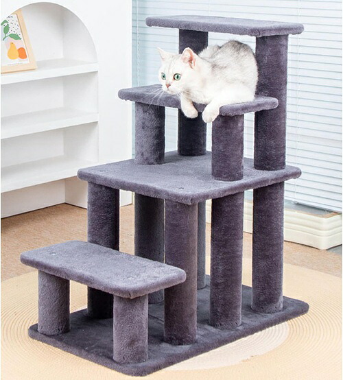 猫 色つや1 踏み段 猫用 上がり段 犬用上がり段 ドッグステップ 長いす 上がり段 犬 踏み段 猫の上がり段 愛玩動物上がり段 キャットタワー 多頭飼い 大型猫用 か細い 猫高閣 大型 爪研ぎ 据え付け 省間隔文字