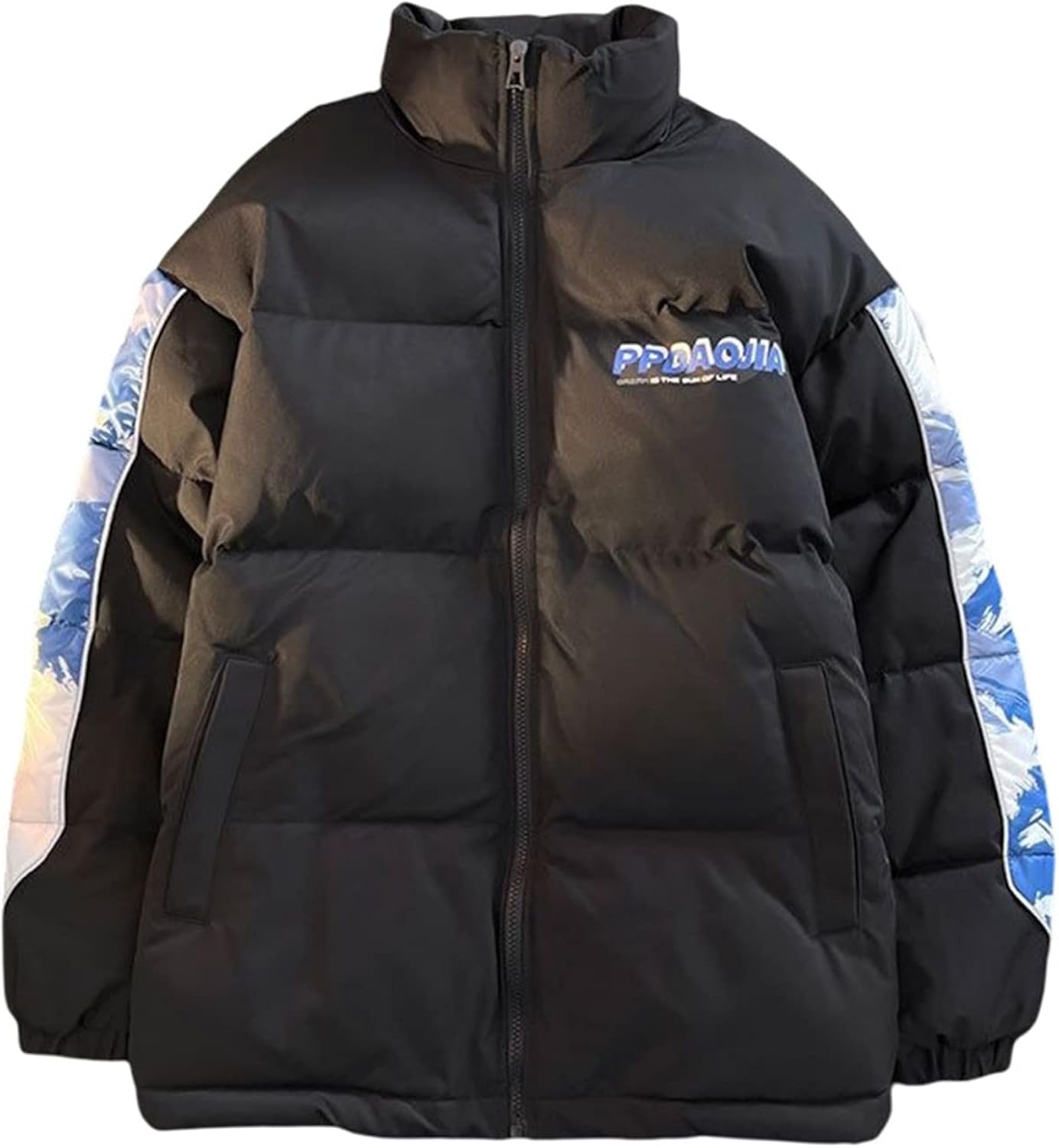 冬服　ダウンコート　メンズ　自転車　カジュアル　アウトドア　登山　中綿ジャケット　厚手　保温　防風防寒　ショート丈　スタンドカラー　お洒落　迷彩柄　カッコイイ　ゆったり　大きめ